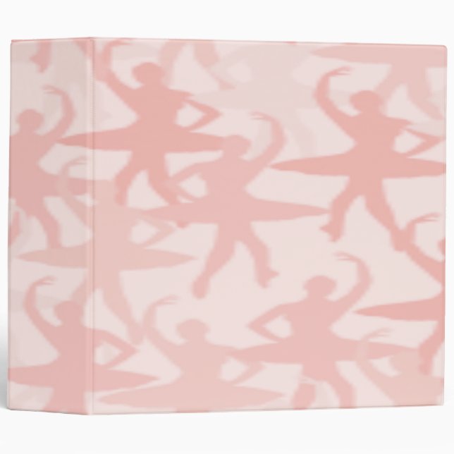 PINK BALLERINAS BACK TO SCHOOL BINDER NOTEBOOKS (Front/Spine)
