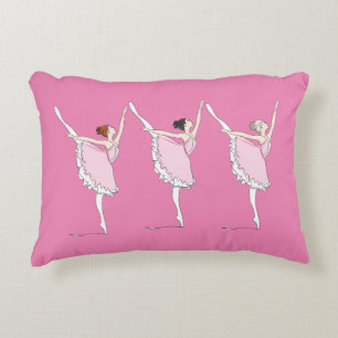Pink ballerinas pillow