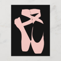 Pink ballet pointe shoes