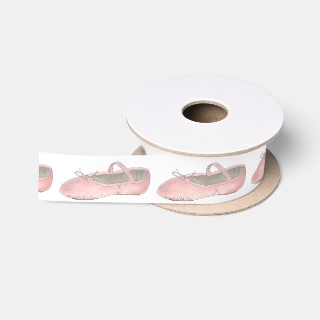 Pink Ballet Shoe Slipper Dance Ballerina Ribbon Satin Ribbon (Spool)