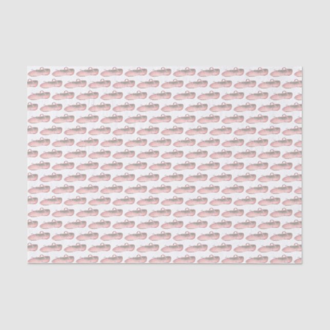 Pink Ballet Shoe Slipper Dance Teacher Ballerina Tissue Paper (Front)
