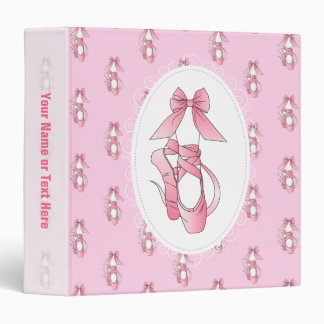 Pink Ballet Shoes Binder