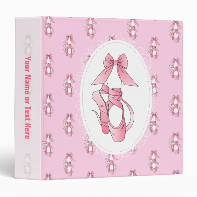 Pink Ballet Shoes Binder (Front/Spine)