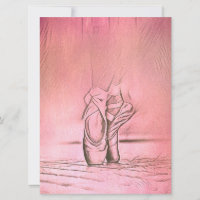 Pink Ballet Shoes Elegant Dancer