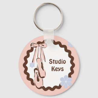 Pink Ballet Shoes Keychain