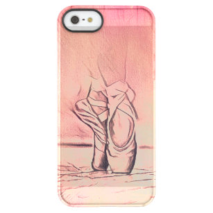 Pink Ballet Shoes on Pointe Permafrost® iPhone SE/5/5s Case