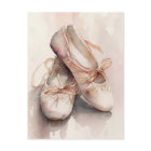 Pink Ballet Shoes Postcard