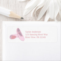 Pink Ballet Shoes Return Address
