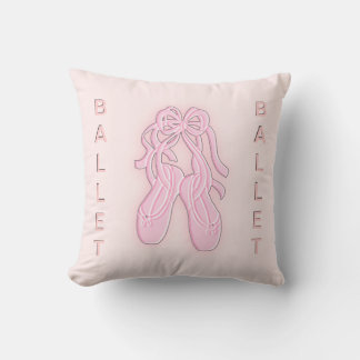Pink Ballet Slippers American Mojo Pillow
