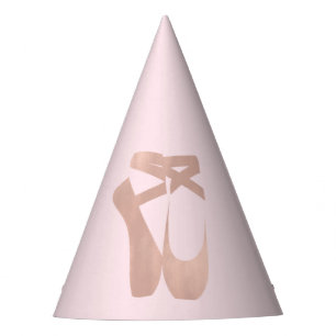 Pink Ballet Slippers Ballerina Rose Gold Party Hat