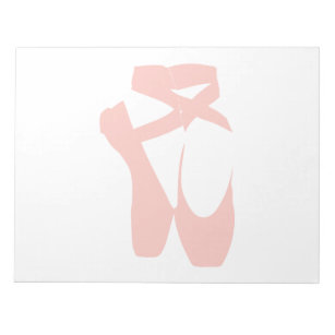 Pink Ballet Slippers Notepad
