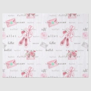 Pink Ballet Slippers Tissue Paper