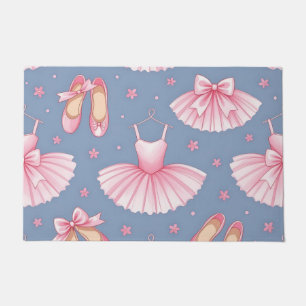 Pink Ballet Tutu Pattern Doormat