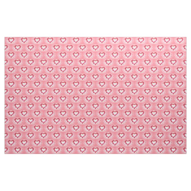 Pink Ballon Hearts Fabric (Yard)
