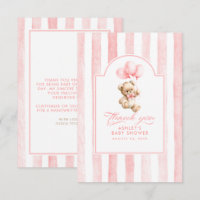 Pink Balloons and Teddy Bear Baby Shower