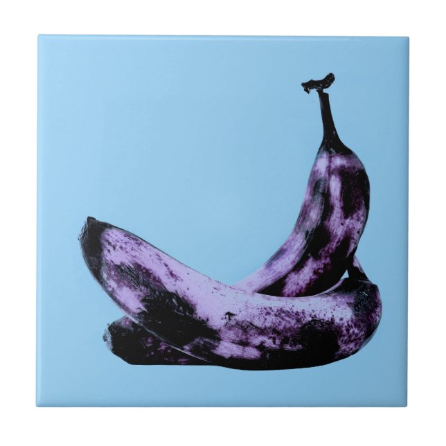 Pink Bananas Pop Art Tile (Front)