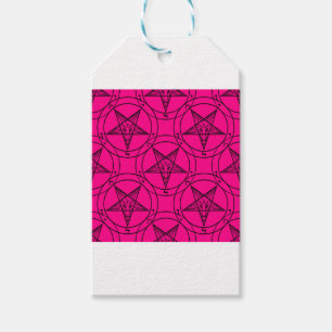 pink baphomet gift tags