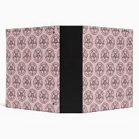 Pink Baphomet Pentagram Satanic Occult 2 inch