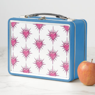 Pink Barbed Heart Cybersigilism Lunchbox