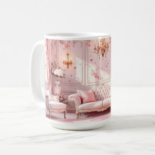 Pink Baroque Coffee Mug
