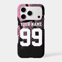 Pink basketball fan jersey number