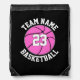 Pink Basketball Team Name and Player Number Custom