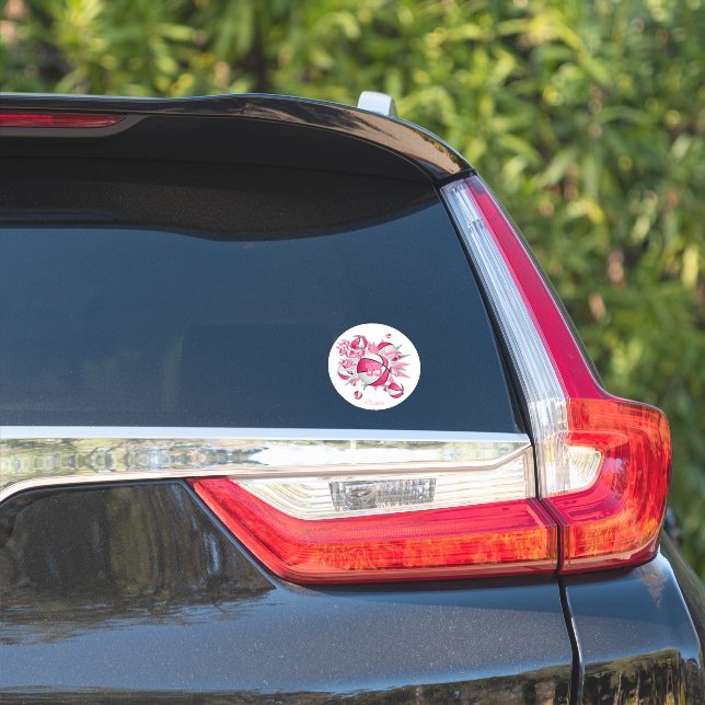 pink basketballs stars athlete name  (Car Side)