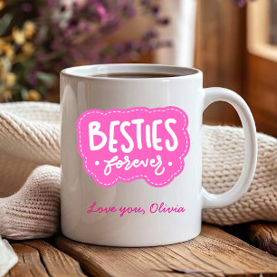 Pink basties forever best sister-in-law ever coffee mug