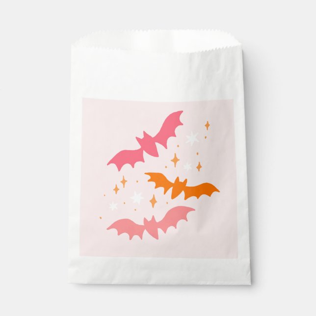 Pink Bats Halloween  Favour Bag (Front)