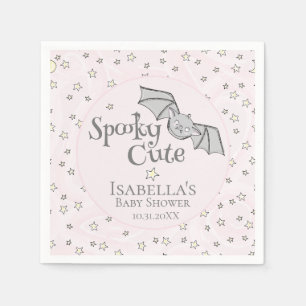 Pink Batty, Stars & Moons Spooky Cute Napkin