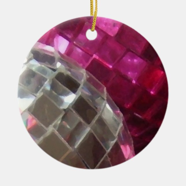 Pink Baubles detail ornament (Front)