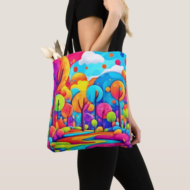Pink Beach Night Sky Tote Bag (Close Up)