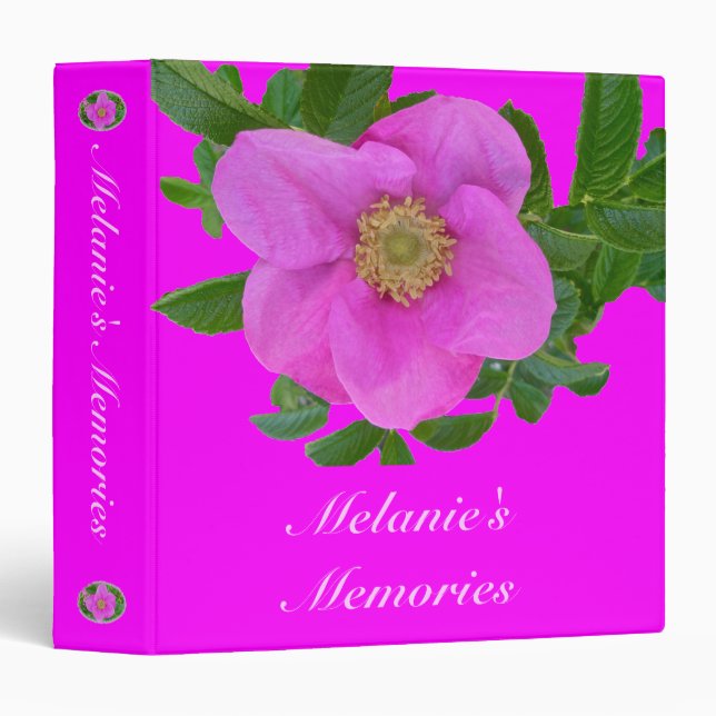 Pink Beach Rose Binder (Front/Spine)