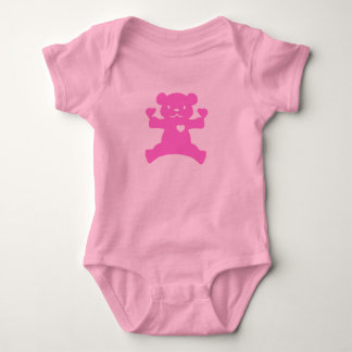 Pink Bear infant creeper
