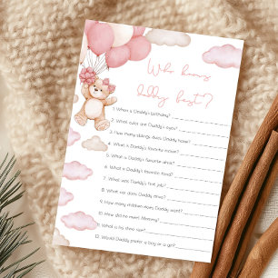 Pink Bearly Wait Who Knows Daddy Best Game