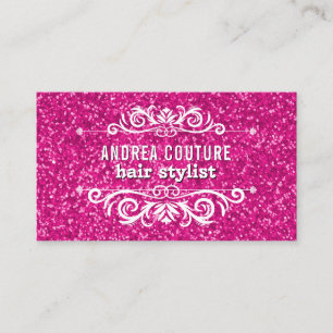 Pink Beauty Salon Appointment   Hair Stylist Card