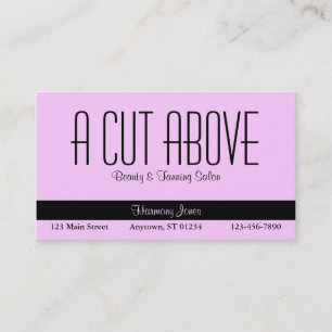 Pink Beauty Salon Business Card