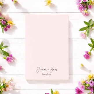 Pink Beauty Salon Teacher Minimalist Post-it Notes