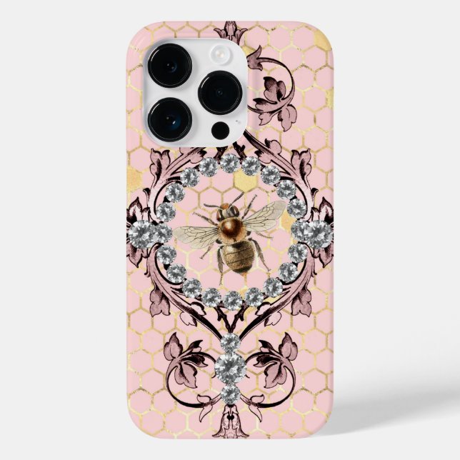 Pink Bee Case-Mate iPhone Case (Back)