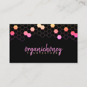 Pink Bee Farm Apiary Homemade Honeycomb Business Card