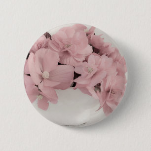 Pink Begonias Button
