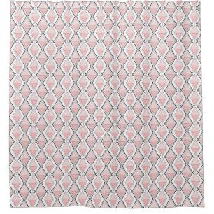 Pink beige geometric pattern