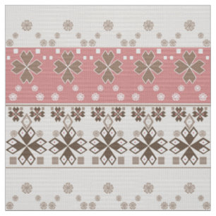Pink beige ornament, fabric