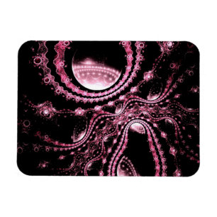 Pink Bejeweled Octopus Magnet