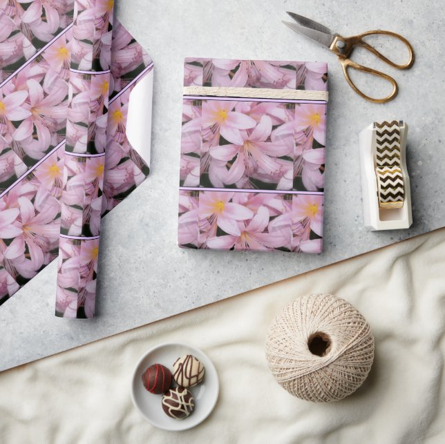Pink Belladonna Lily Wrapping Paper (Crafts)