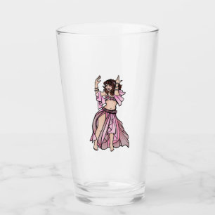 Pink Belly Dancer Glass