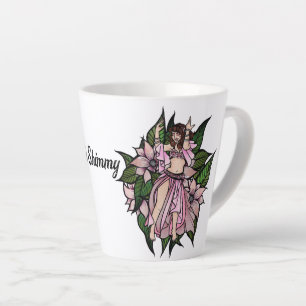 Pink Belly Dancer Shimmy                           Latte Mug
