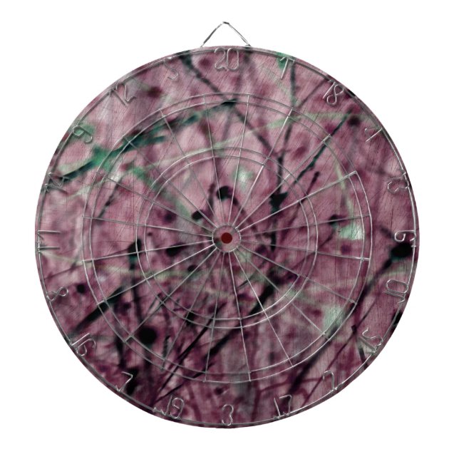 Pink Berry Field Dartboard (Front)