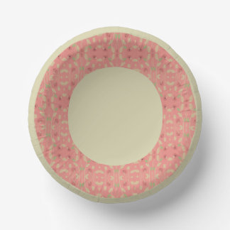 Pink Berry Floral Patterned Paper Plate