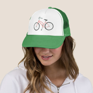Pink bicycle Trucker Hat